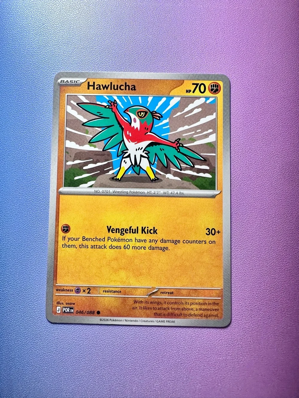 hawlucha - 046/088 (common) — pokemon: perfect order
